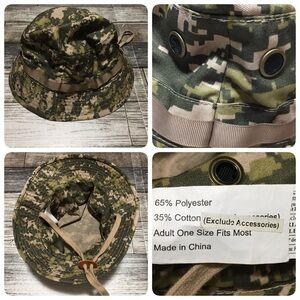 Unbranded Camouflage Bucket Hat Adult One Size Fits Most